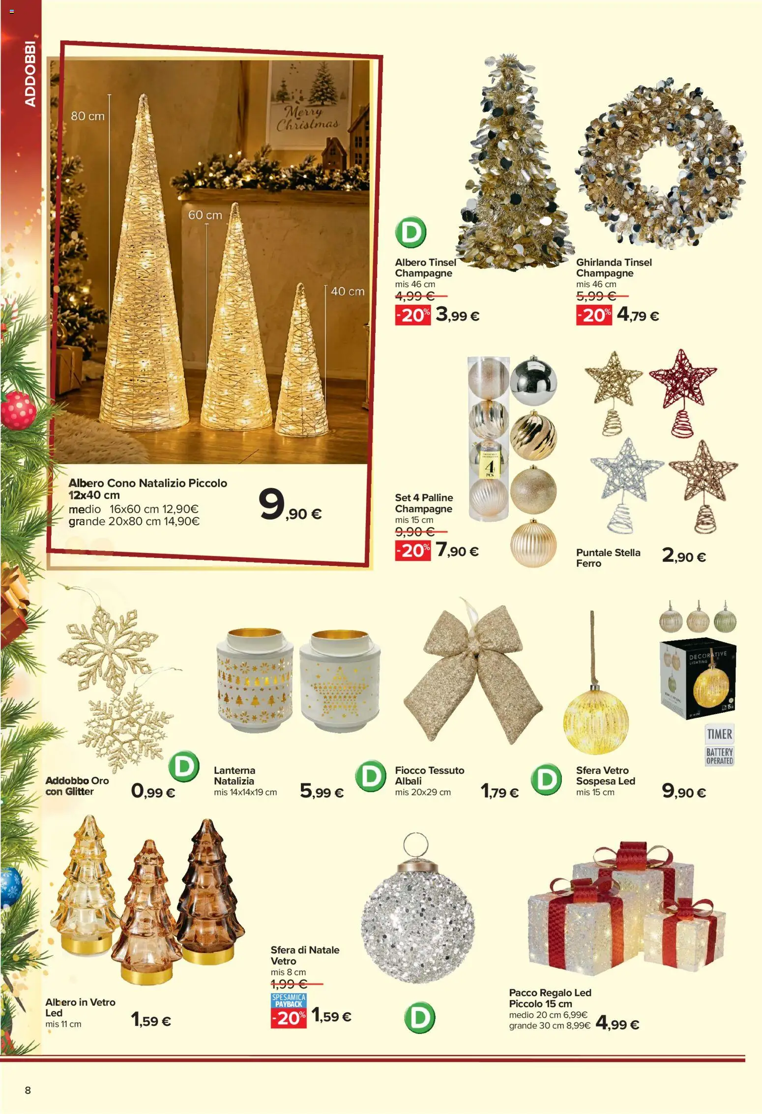 Anteprima dell'opuscolo Carrefour volantino Iper Catalogo Addobbo dal negozio Carrefour valido da 02/11/2026 - Champagne, Ferro, Lanterna