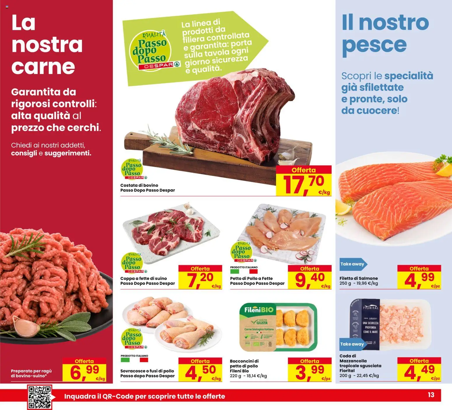 Anteprima dell'opuscolo Despar volantino Due Carrare dal negozio Despar valido da 22/10/2026 - Pollo, Carne, Ragú, Petto di Pollo, Porta, Filetto, Suino, Specialità