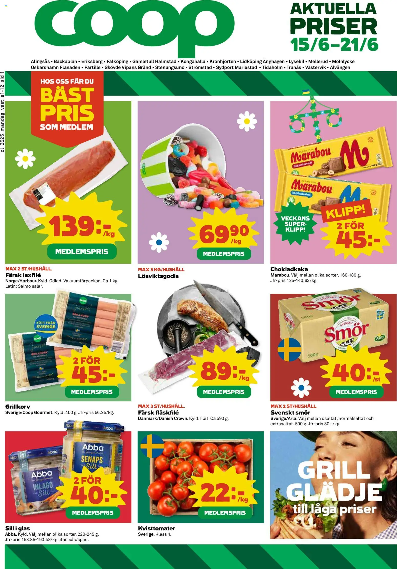 Förhandsgranska reklamblad Coop erbjudanden från butik Coop gäller från 15/06/2026