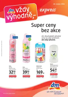 Náhled nabídky: dm drogerie dm drogerie leták - Express platný od 20.08.2026