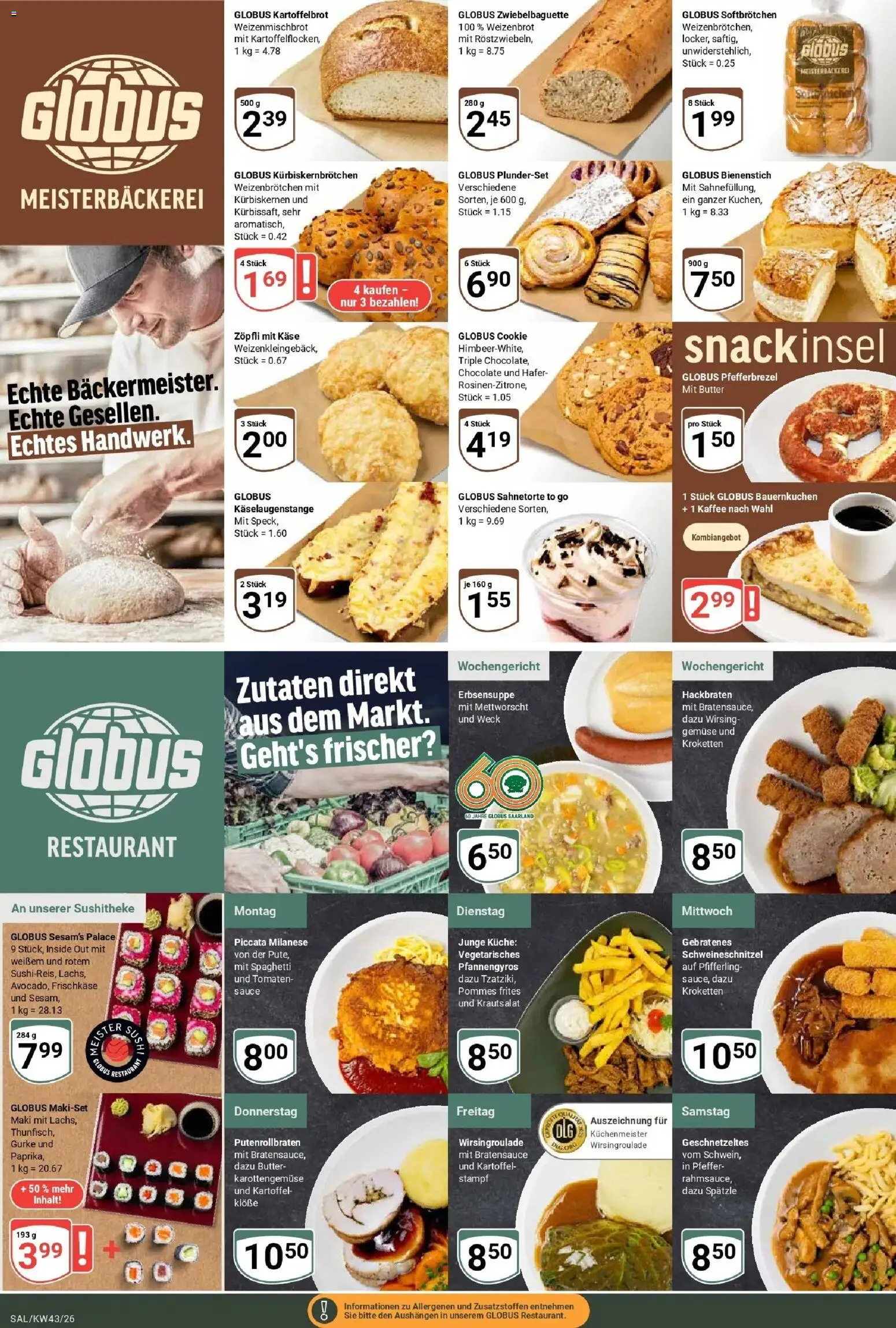 Vorschau von dem Prospekt des Geschäftes Globus, gültig ab dem 19.10.2026