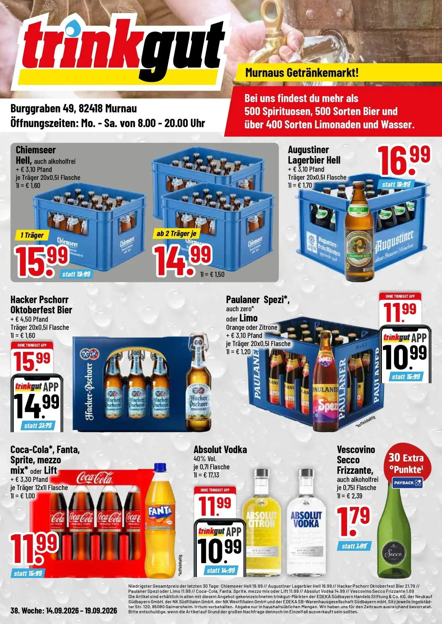 Vorschau von dem Prospekt des Geschäftes Trinkgut, gültig ab dem 14.09.2026