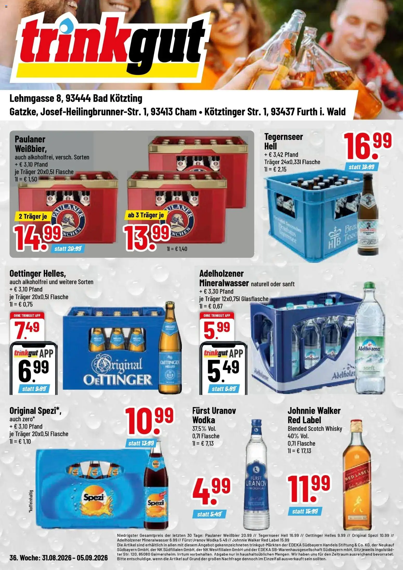 Vorschau von dem Prospekt des Geschäftes Trinkgut, gültig ab dem 31.08.2026