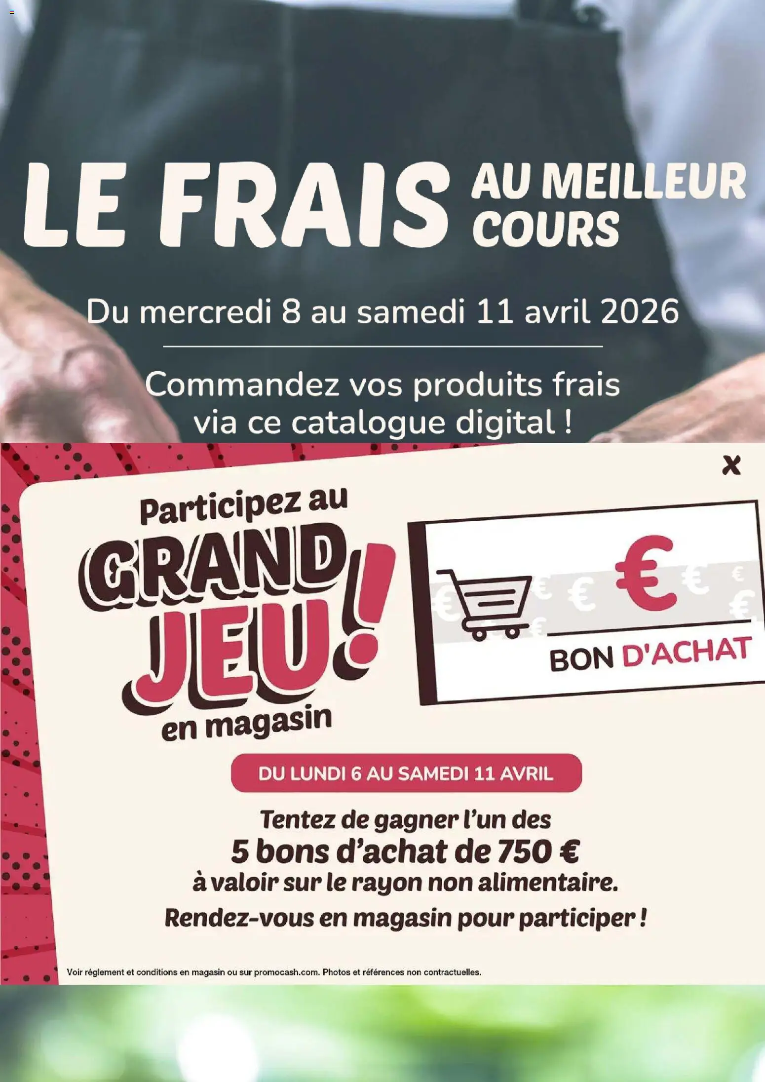 Prévisualisation de Promocash Frais au meilleur cours du magasin Promocash formulaire valide 08/04/2026