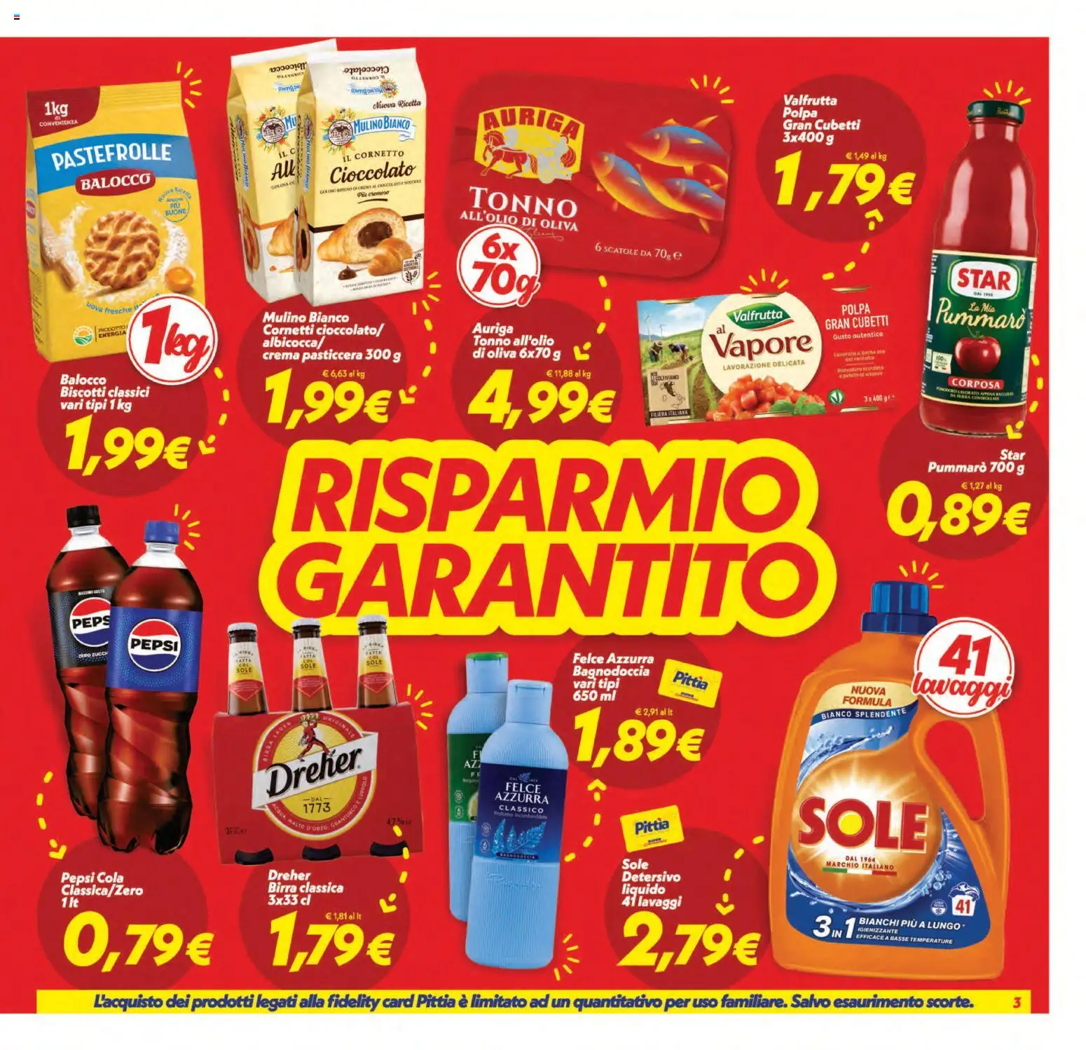 Anteprima dell'opuscolo SuperConveniente volantino Caltanissetta, San Cataldo, Avola, Lascari, Milazzo, Barcellona dal negozio SuperConveniente valido da 01/09/2026 - Crema, Biscotti, Birra, Cioccolato, Tonno, Cornetto, Uova, Pepsi