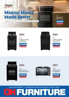 Preview of OK Furniture flyer valid from 25/09/2026