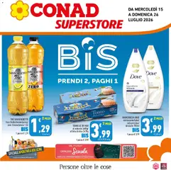 Anteprima dell'opuscolo Conad volantino Superstore Sicilia dal negozio Conad valido da 15/07/2026
