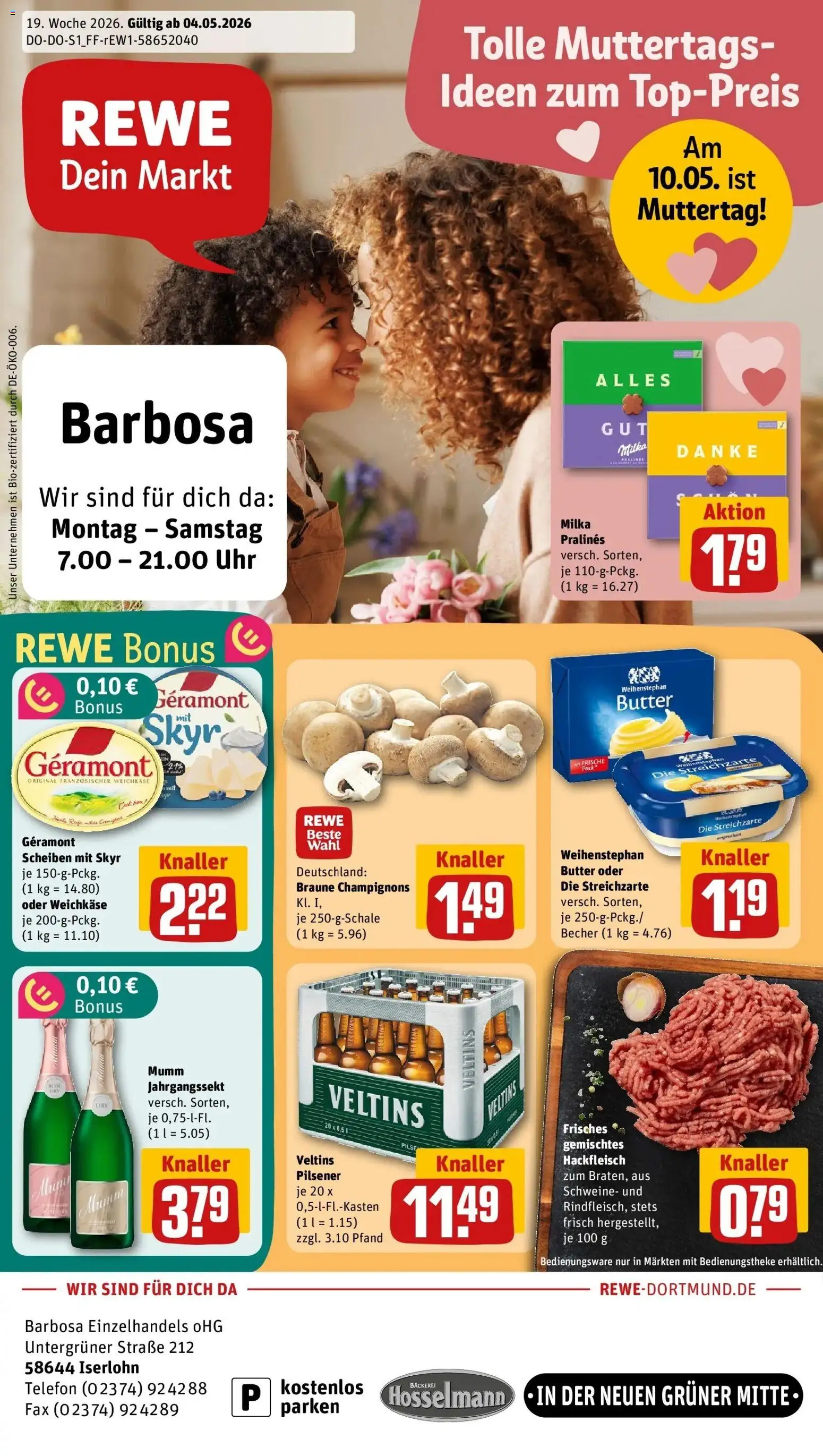 Vorschau von dem Prospekt des Geschäftes Rewe, gültig ab dem 04.05.2026