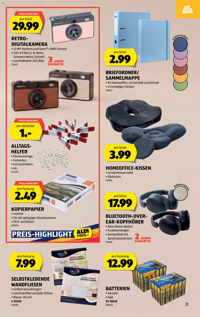 Neue Aldi Aktionen ab 24.09.