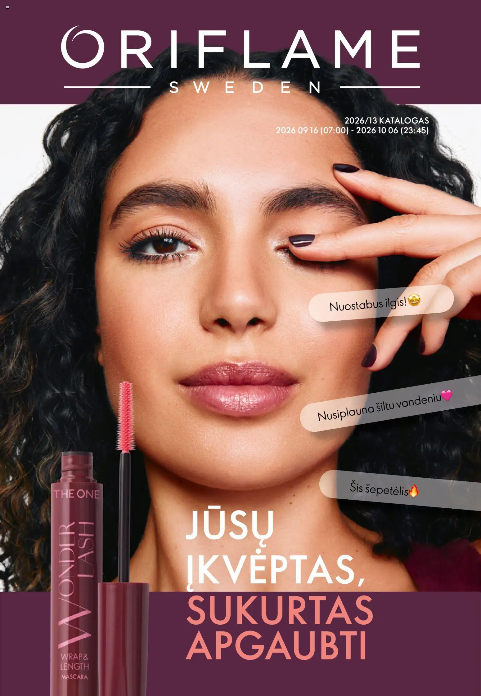 Oriflame parduotuvės leidinio Oriflame katalogas 13 2026 galiojančio nuo 2026.09.16 peržiūra - Šepetėlis