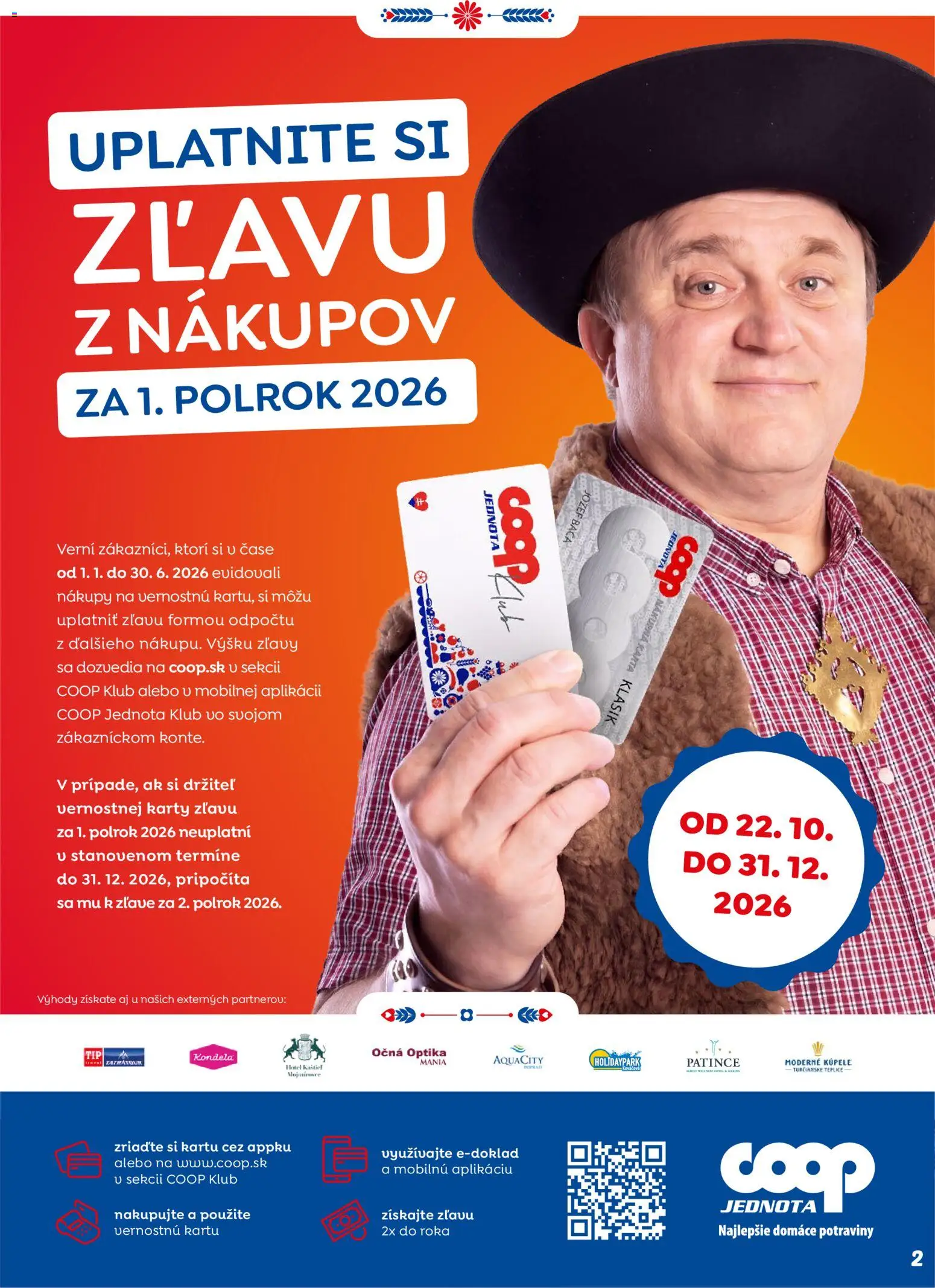 Náhľad COOP Jednota letáku platného od 22.10.2026