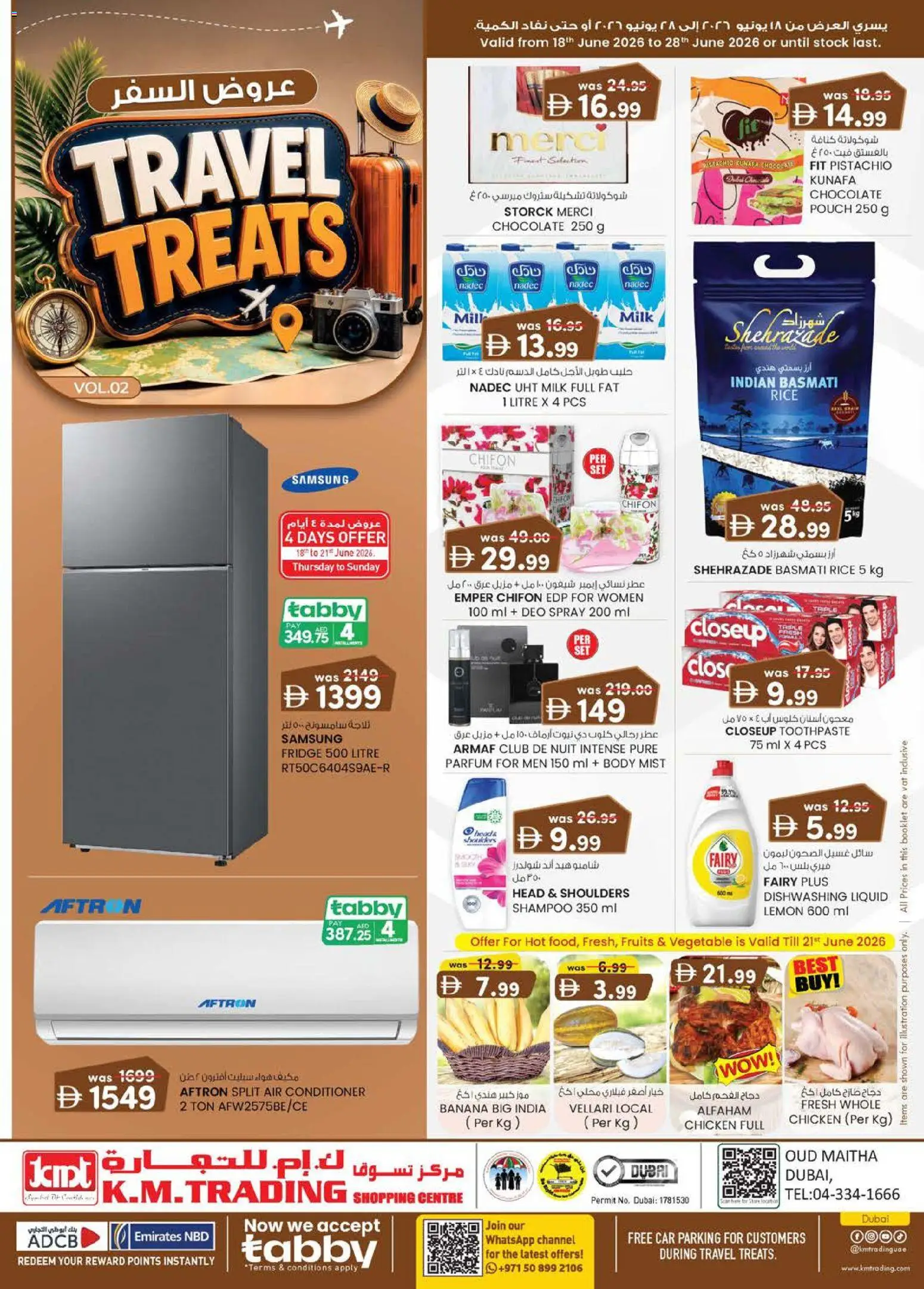 Preview of the catalogue KM Trading catalogue travel treats of store KM Trading valid from 18 Jun, 2026