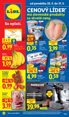 Náhľad Lidl letáku platného od 25.05.2026