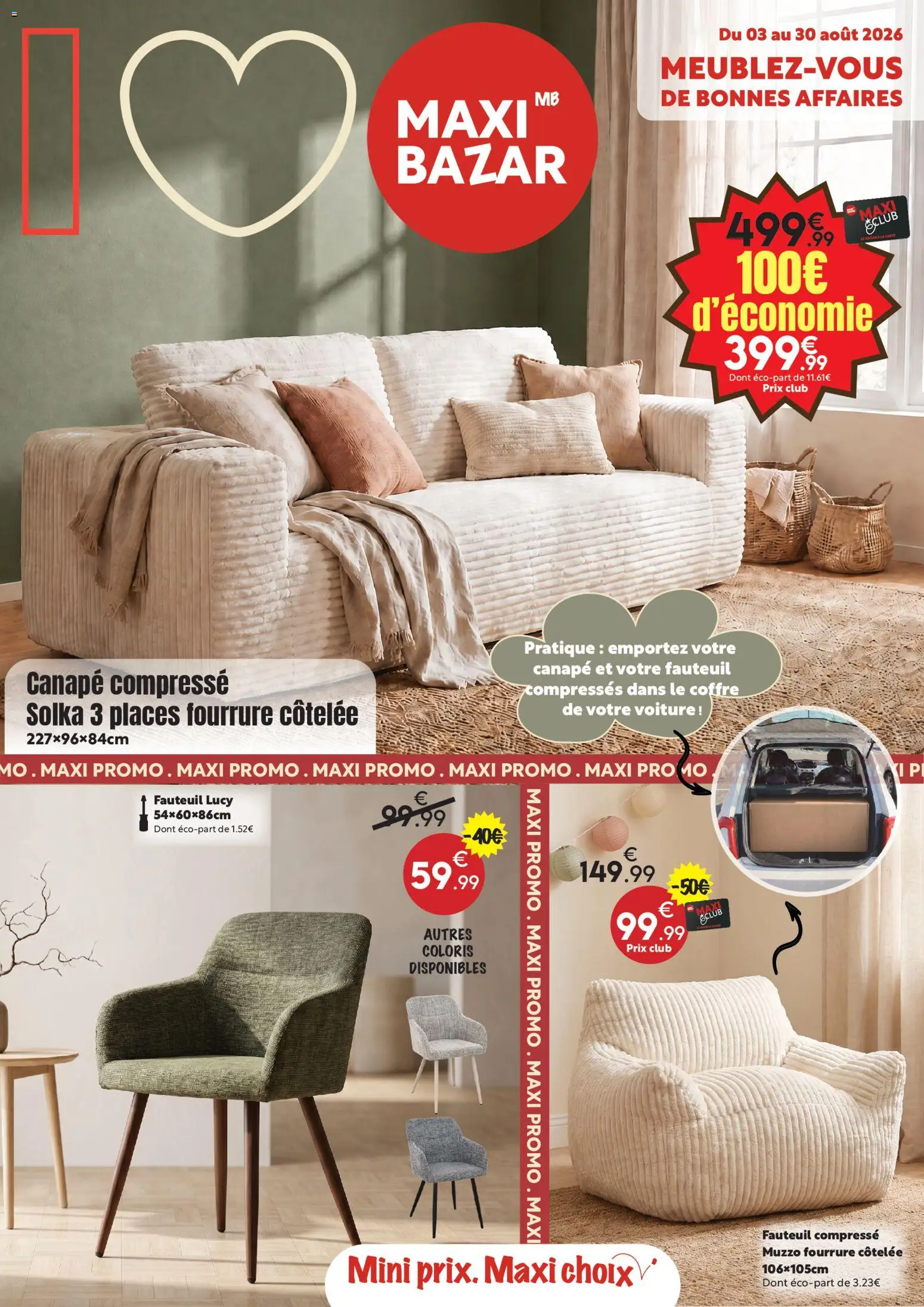 Prévisualisation de Maxi Bazar catalogue du magasin Maxi Bazar formulaire valide 03/08/2026