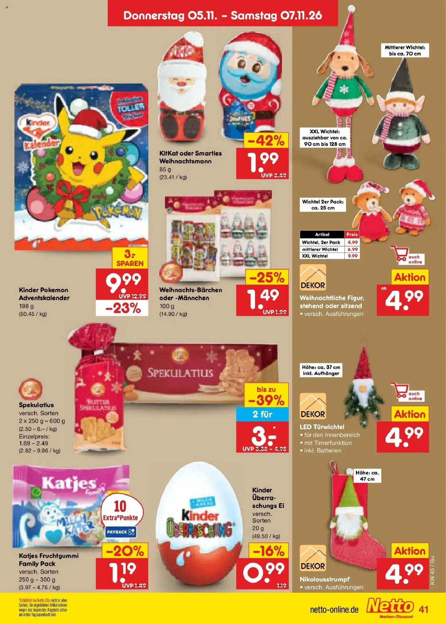 Vorschau von dem Prospekt des Geschäftes Netto Marken-Discount, gültig ab dem 02.11.2026 - Batterien, Katjes, Smarties