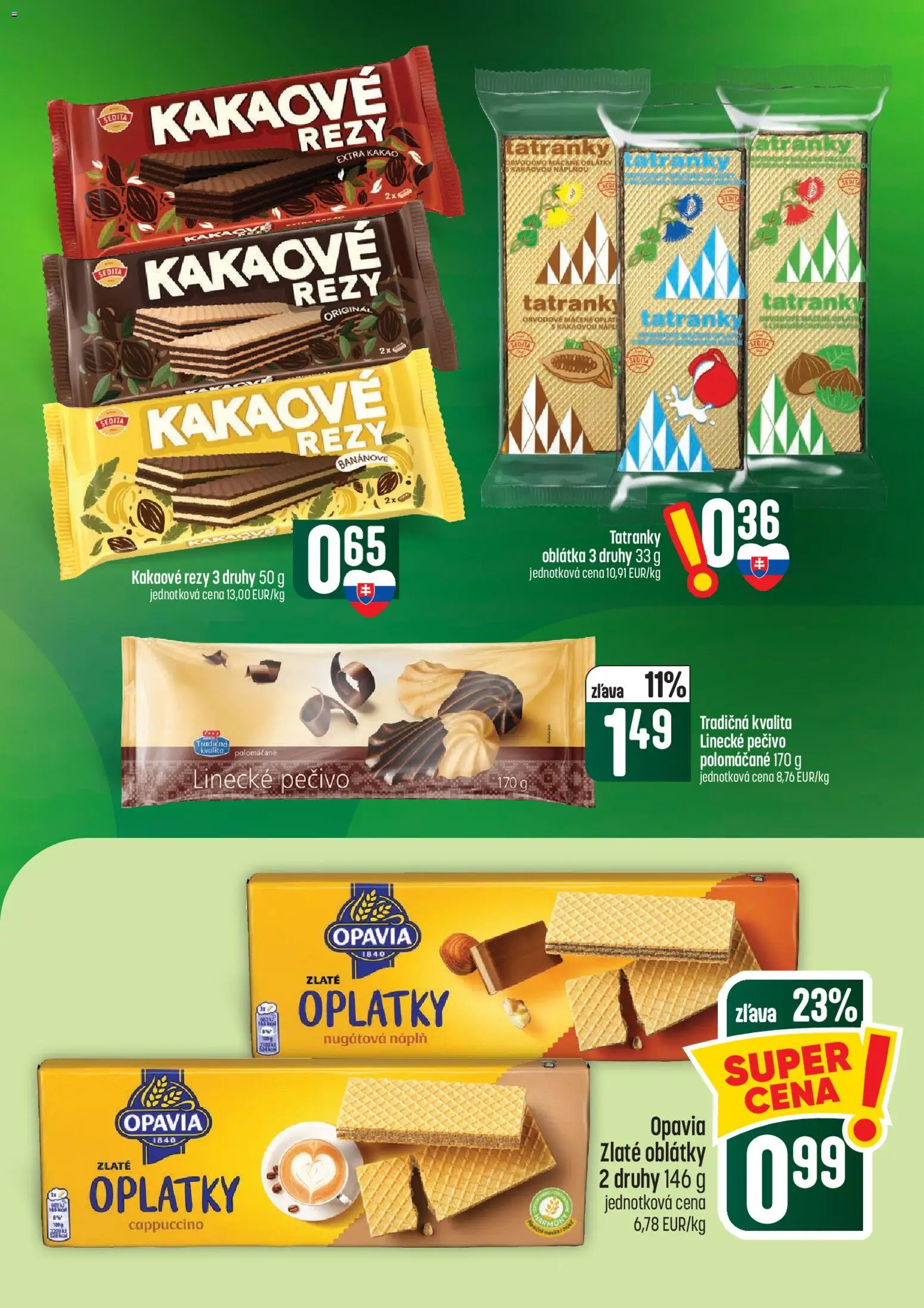 Náhľad COOP Jednota letáku platného od 01.10.2026 - Cappuccino, Kakao, Pečivo, Oblátky