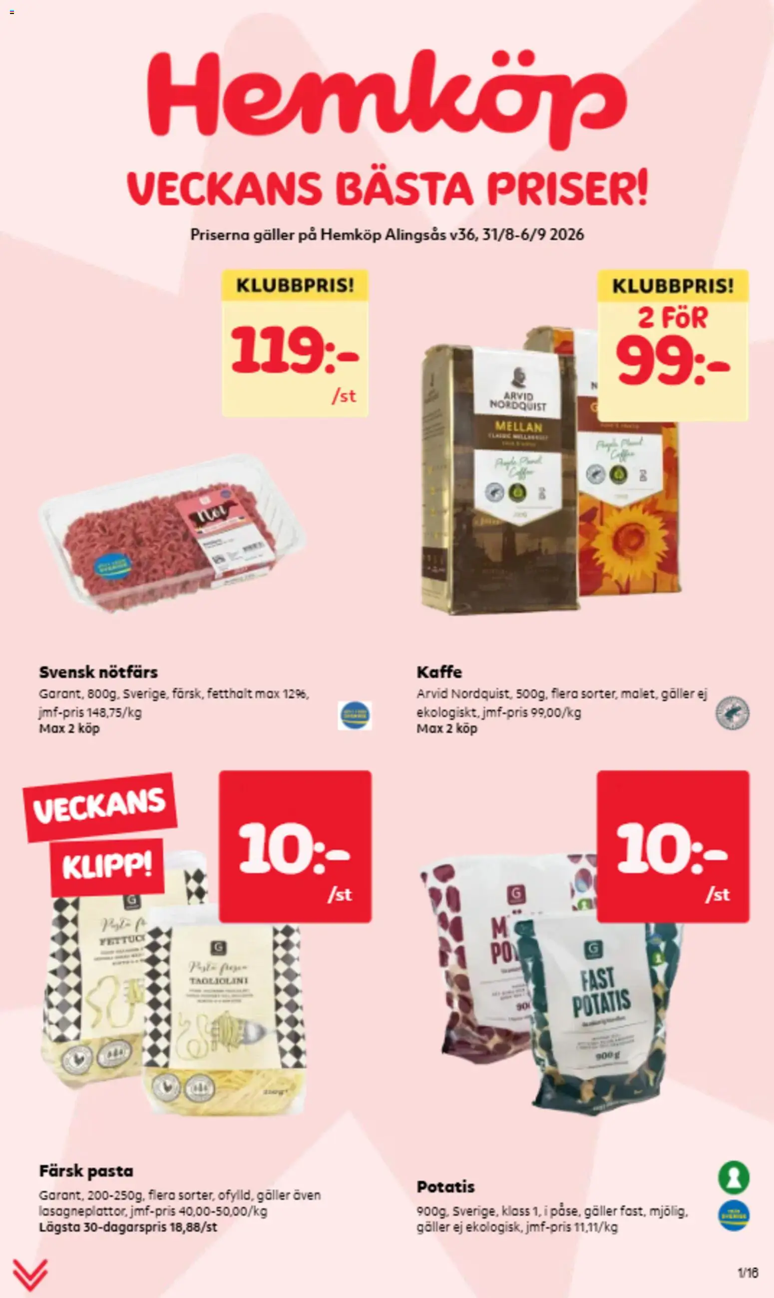Förhandsgranska reklamblad Hemköp erbjudanden från butik Hemköp gäller från 31/08/2026