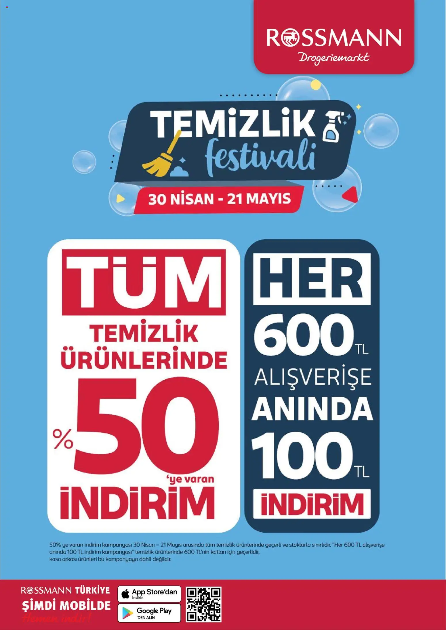 Rossmann Rossmann - Temiizlik Festivali Kataloğu 30.04.2026 - Broşürünün önizlemesi