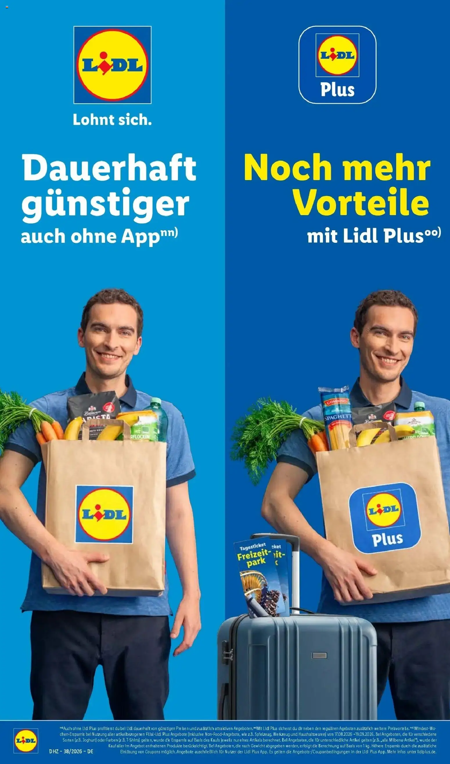 Vorschau von dem Prospekt des Geschäftes Lidl, gültig ab dem 14.09.2026 - Pasta, Joghurt, Spaghetti, Gewicht