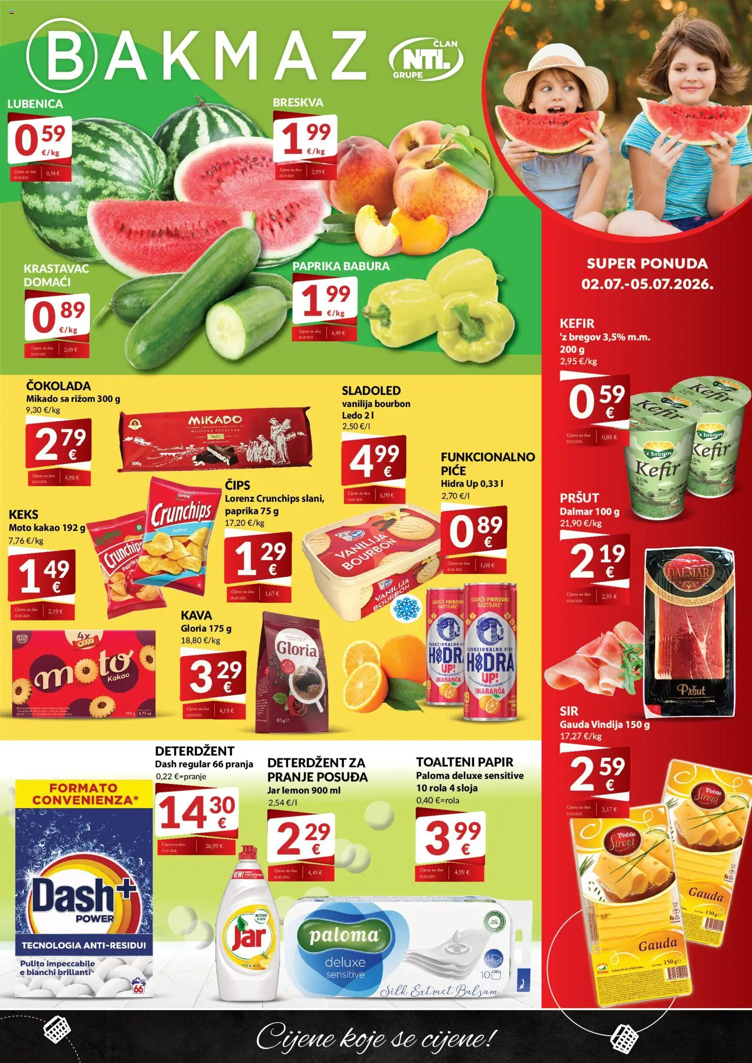 Pregled letka Bakmaz Super Ponuda trgovine Bakmaz vrijedi od 02.07.2026