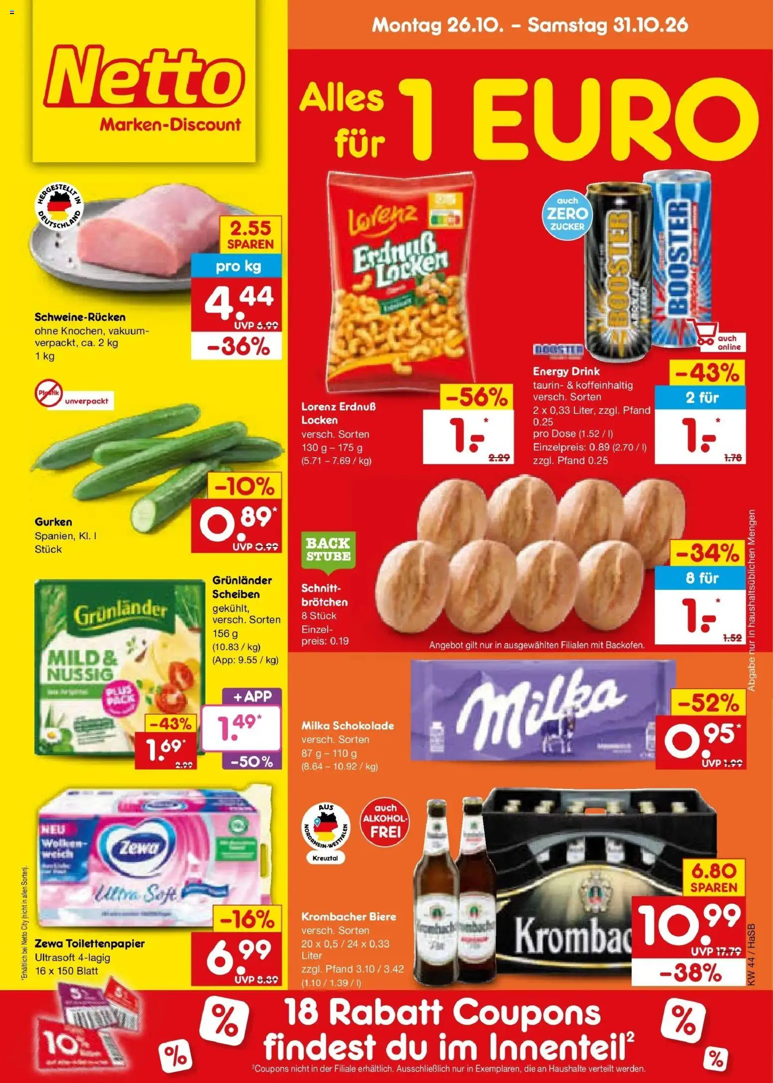 Vorschau von dem Prospekt des Geschäftes Netto Marken-Discount, gültig ab dem 26.10.2026