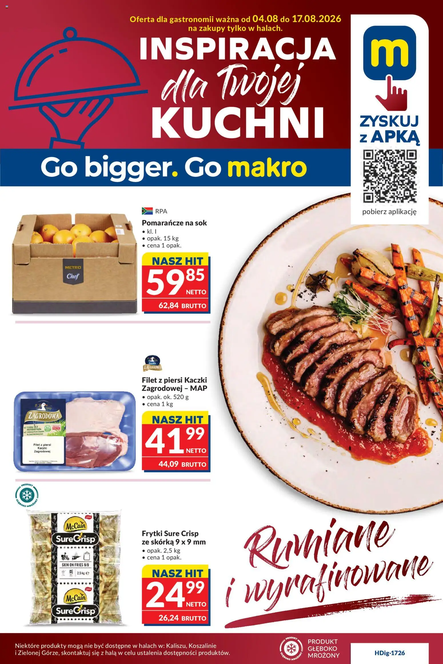 Pogląd gazetki "Makro gazetka - Oferta dla gastronomii" ze sklepu Makro ważnej od 04.08.2026