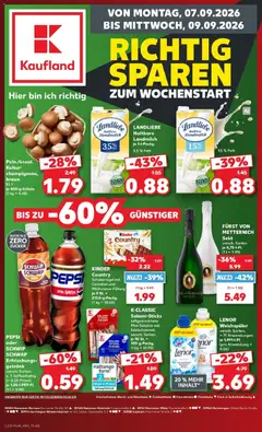 Vorschau von dem Prospekt des Geschäftes Kaufland, gültig ab dem 07.09.2026