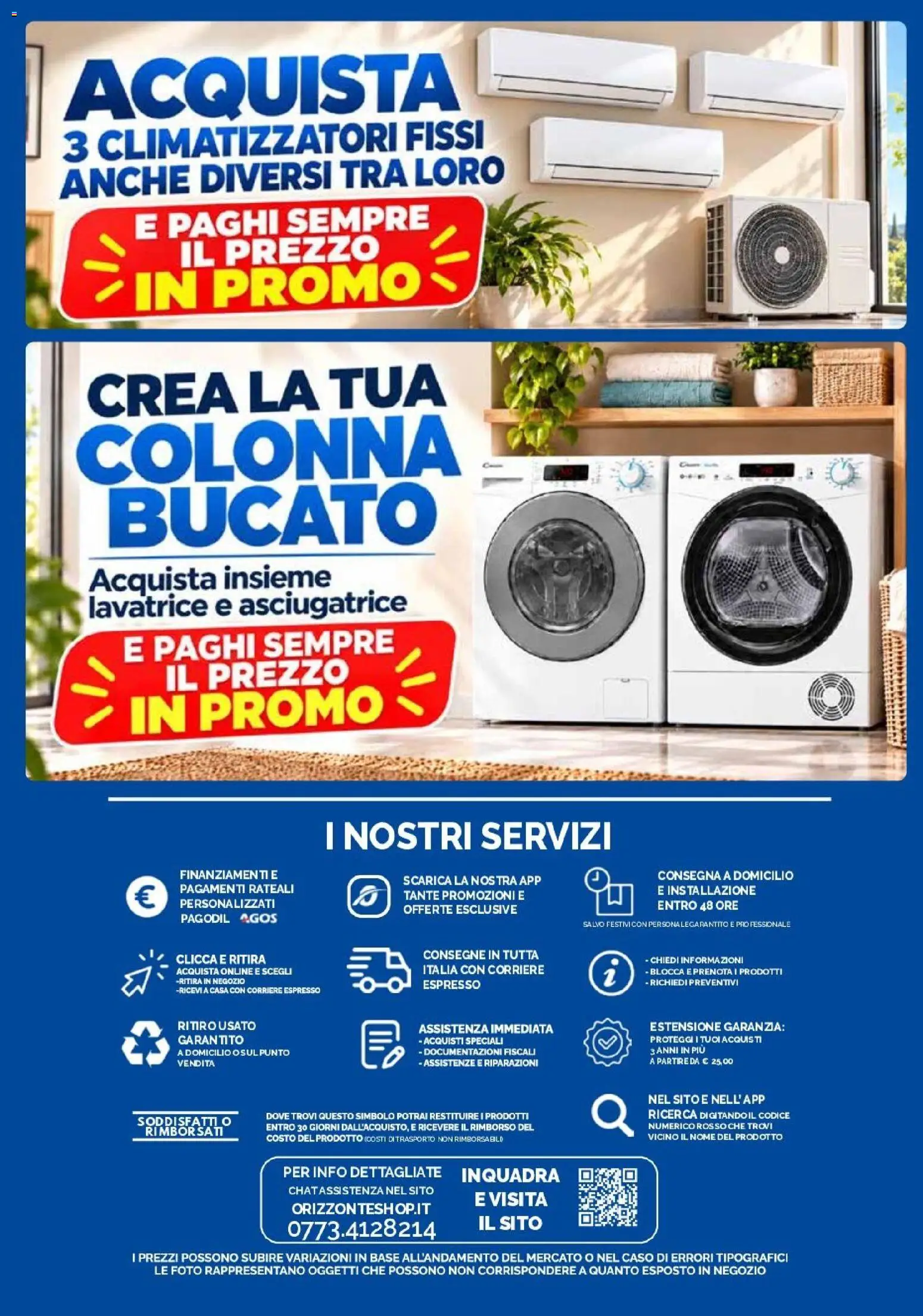 Anteprima dell'opuscolo Orizzonte volantino Elettro dal negozio Orizzonte valido da 01/11/2026 - Lavatrice, Asciugatrice