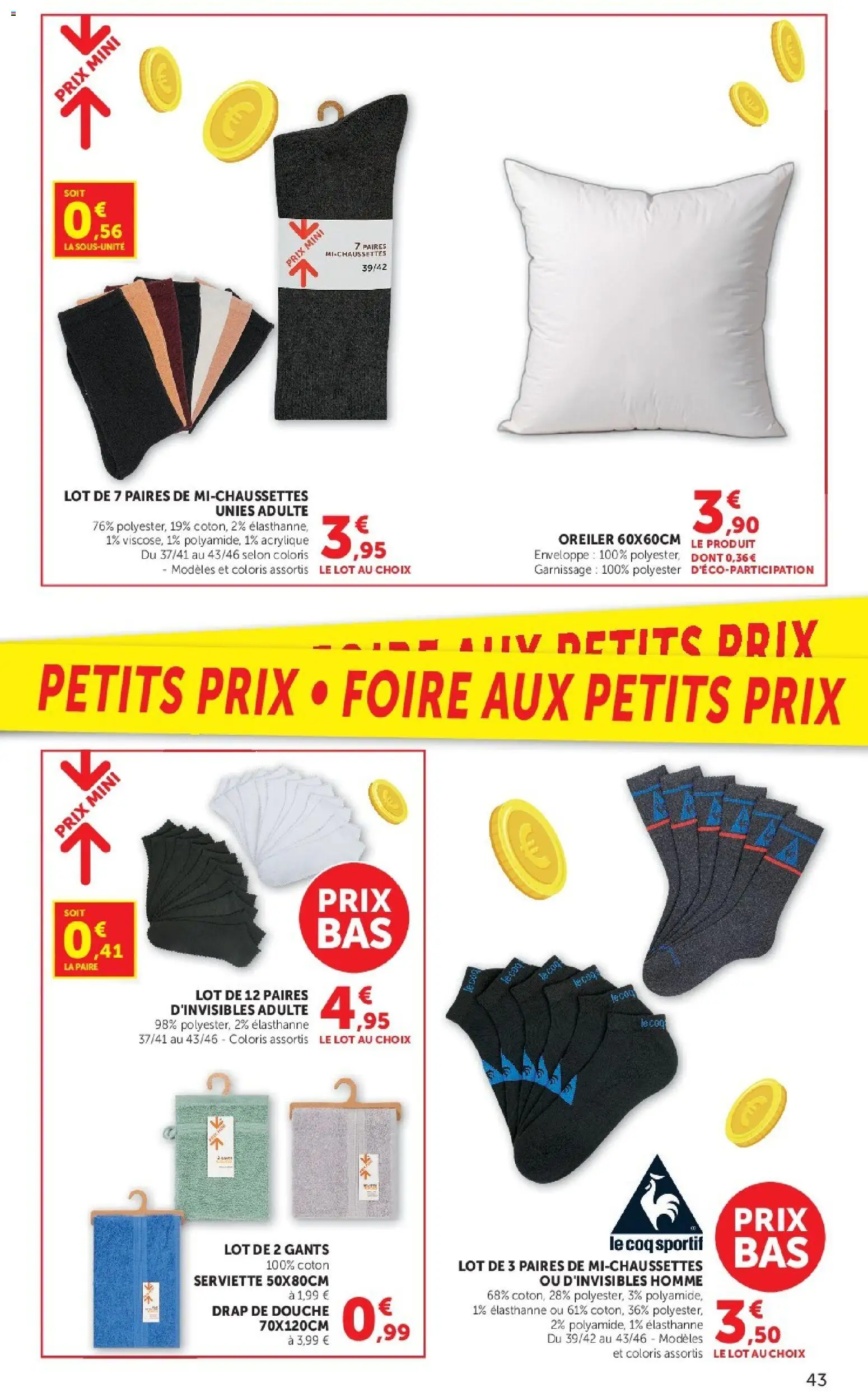 Prévisualisation de Super U catalogue du magasin Super U formulaire valide 08/09/2026 - Gants, Douche, Enveloppe, Coq, Coton