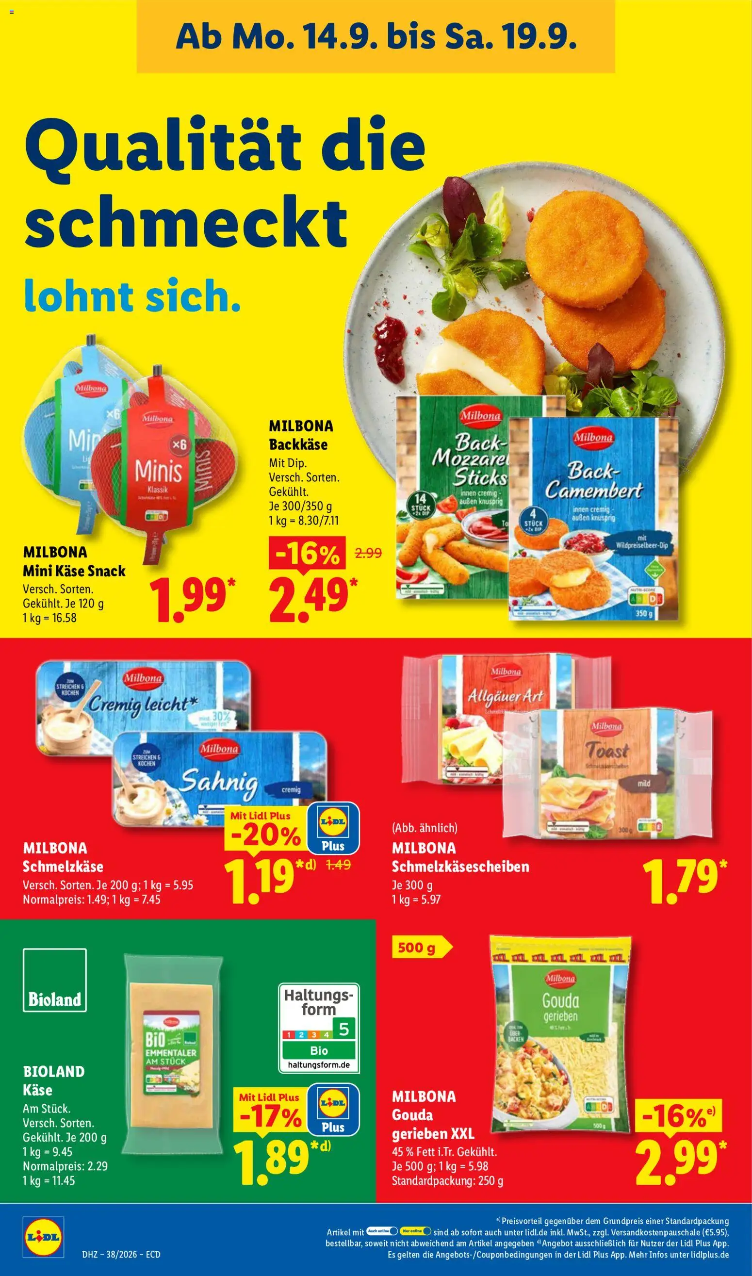 Vorschau von dem Prospekt des Geschäftes Lidl, gültig ab dem 14.09.2026 - Box