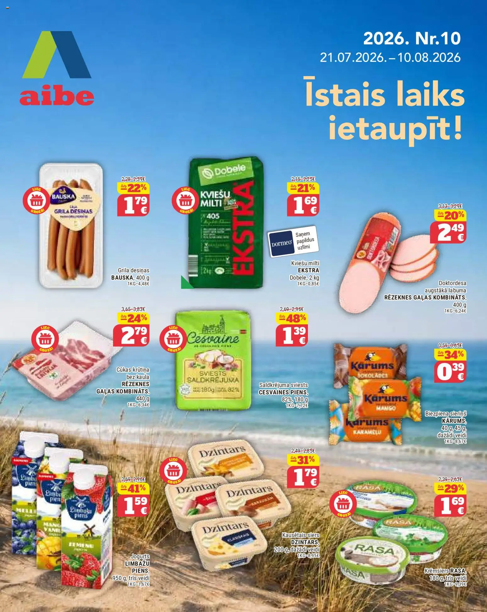 Skatīt Aibe akciju bukletu, derīgs no 21.07.2026.