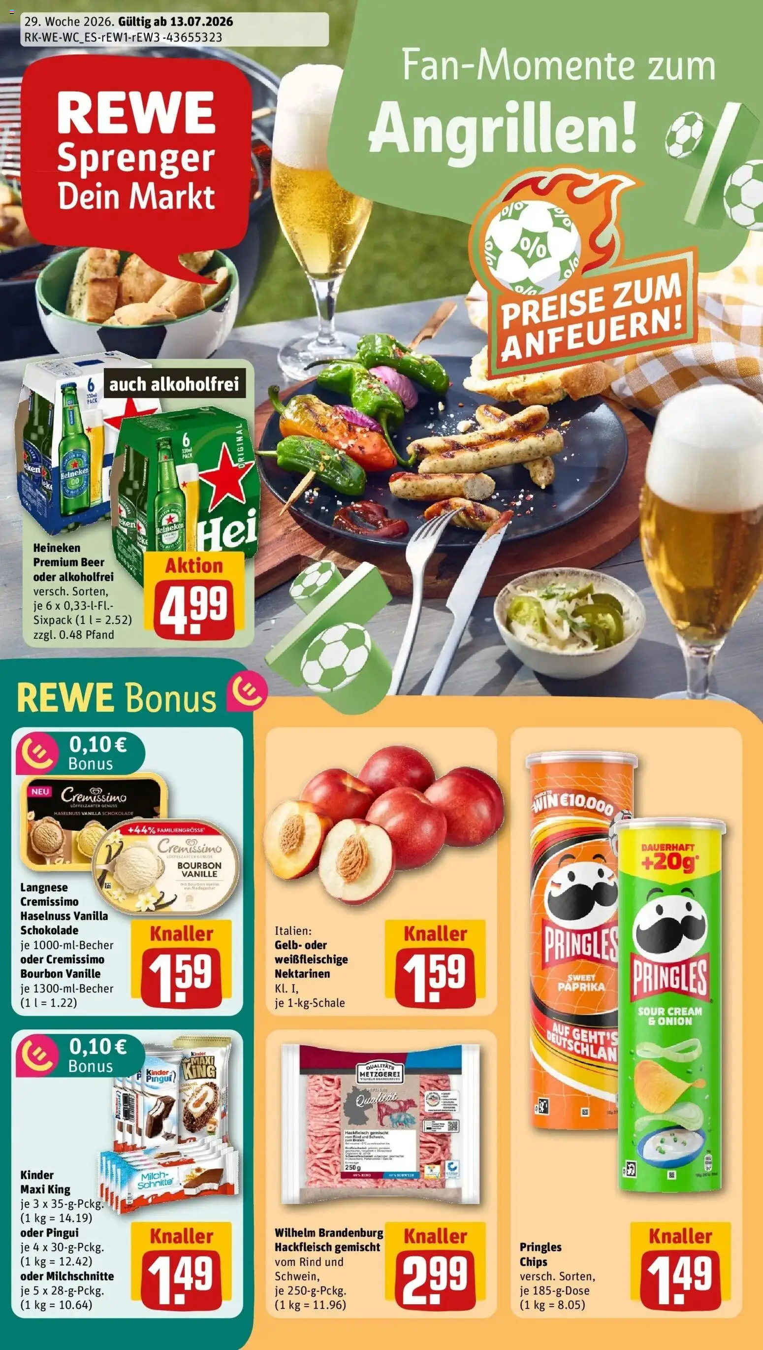 Vorschau von dem Prospekt des Geschäftes Rewe, gültig ab dem 12.07.2026
