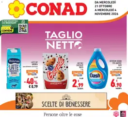 Anteprima dell'opuscolo Conad volantino Taglio Netto Lazio dal negozio Conad valido da 21/10/2026