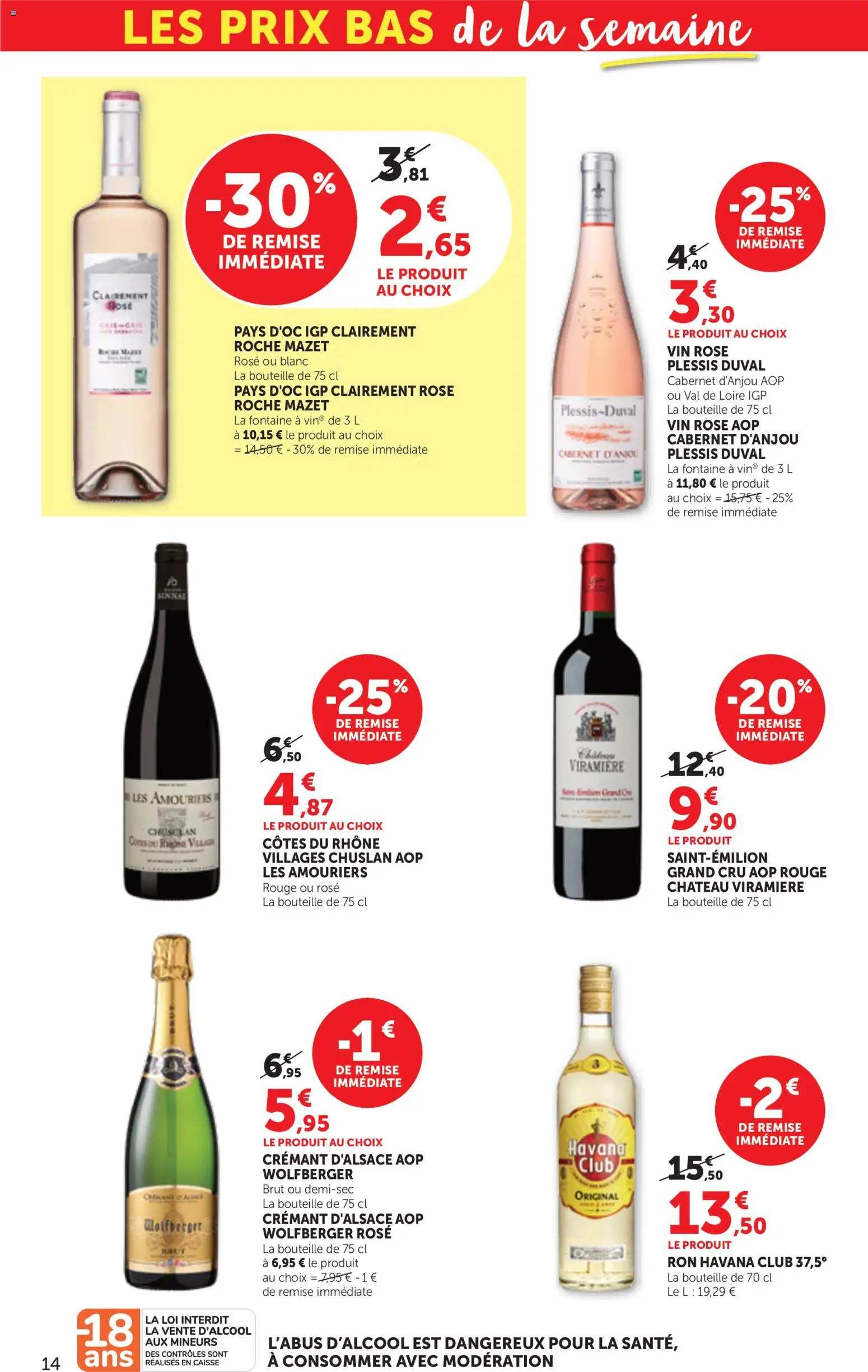 Prévisualisation de bi1 Maxi la beauté à prix bas du magasin bi1 formulaire valide 01/09/2026 - Vin, Bouteille, Crémant, Havana, Havana Club, Vin rosé, Roche Mazet, Crémant d'alsace
