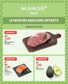 Vorschau des Merkblatts Manor aktionen IT vom Shop Manor gültig von 09.06.2026 bis 15.06.2026