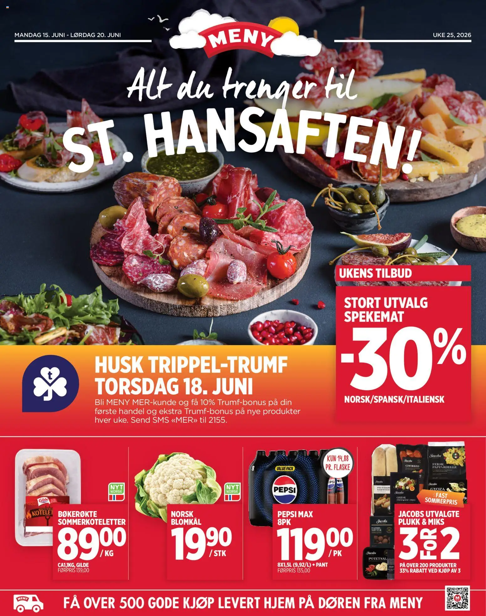 Forhåndsvis Meny kundeavis fra butikk Meny gyldig fra 15/06/2026