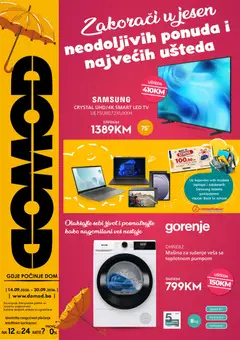 Pregled letka Domod katalog trgovine Domod vrijedi od 14.09.2026