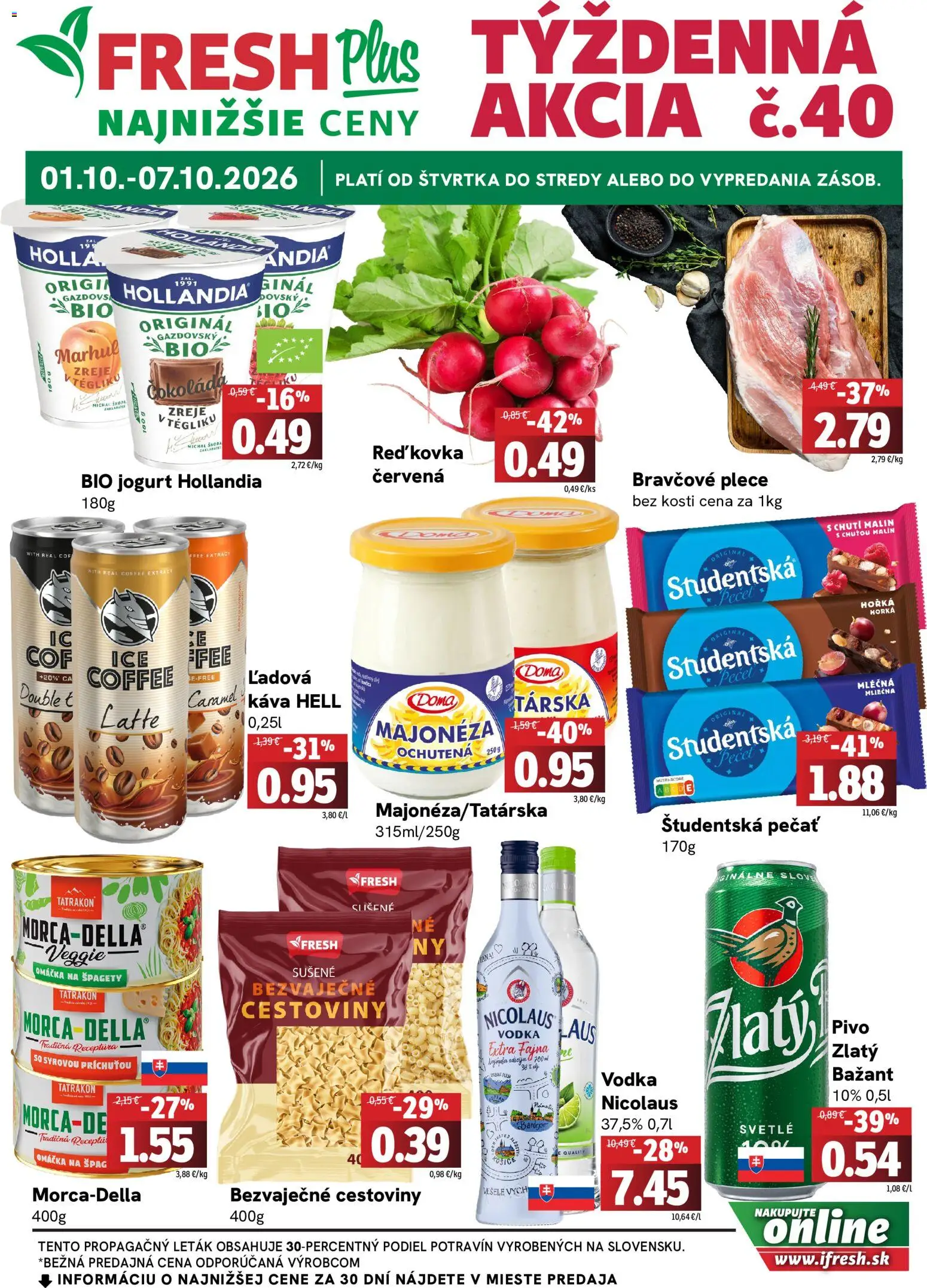 Náhľad Fresh letáku platného od 01.10.2026