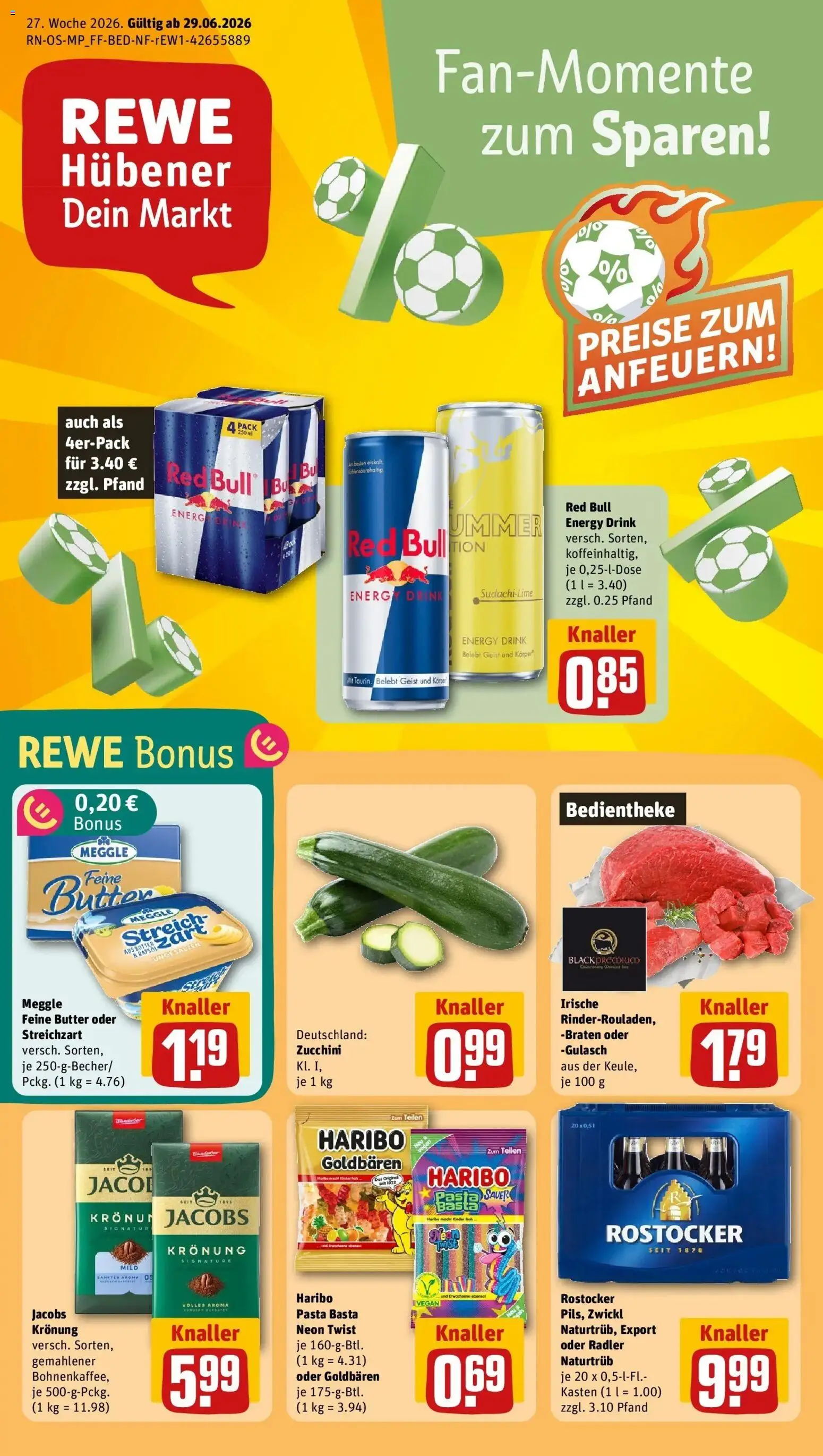 Vorschau von dem Prospekt des Geschäftes Rewe, gültig ab dem 28.06.2026