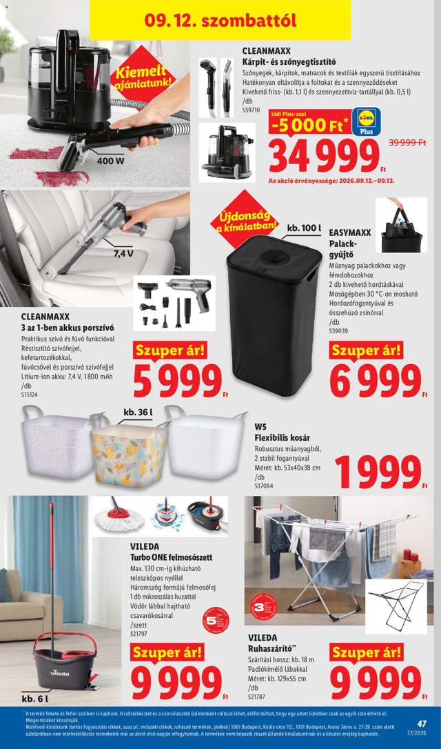 Új Lidl akciós újság 09.10.