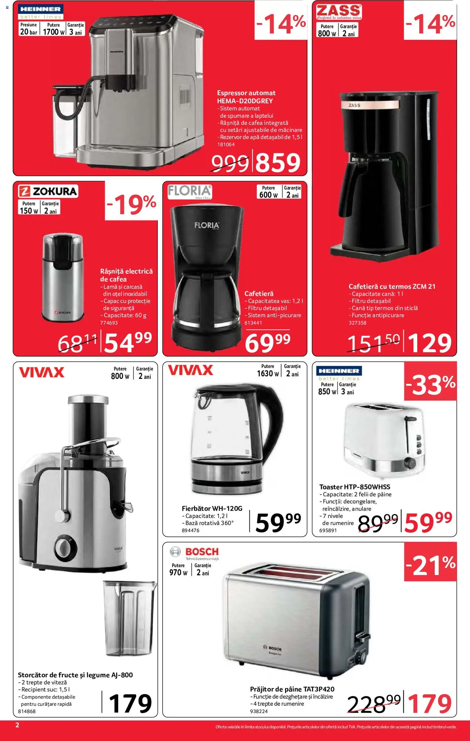Previzualizarea de cataloage: Selgros Selgros Catalog Nonfood valabil de la 02.10.2026 - Apă, Pâine, Espressor, Toaster, Electrică, Cafetieră, Prăjitor de pâine, Carcasă