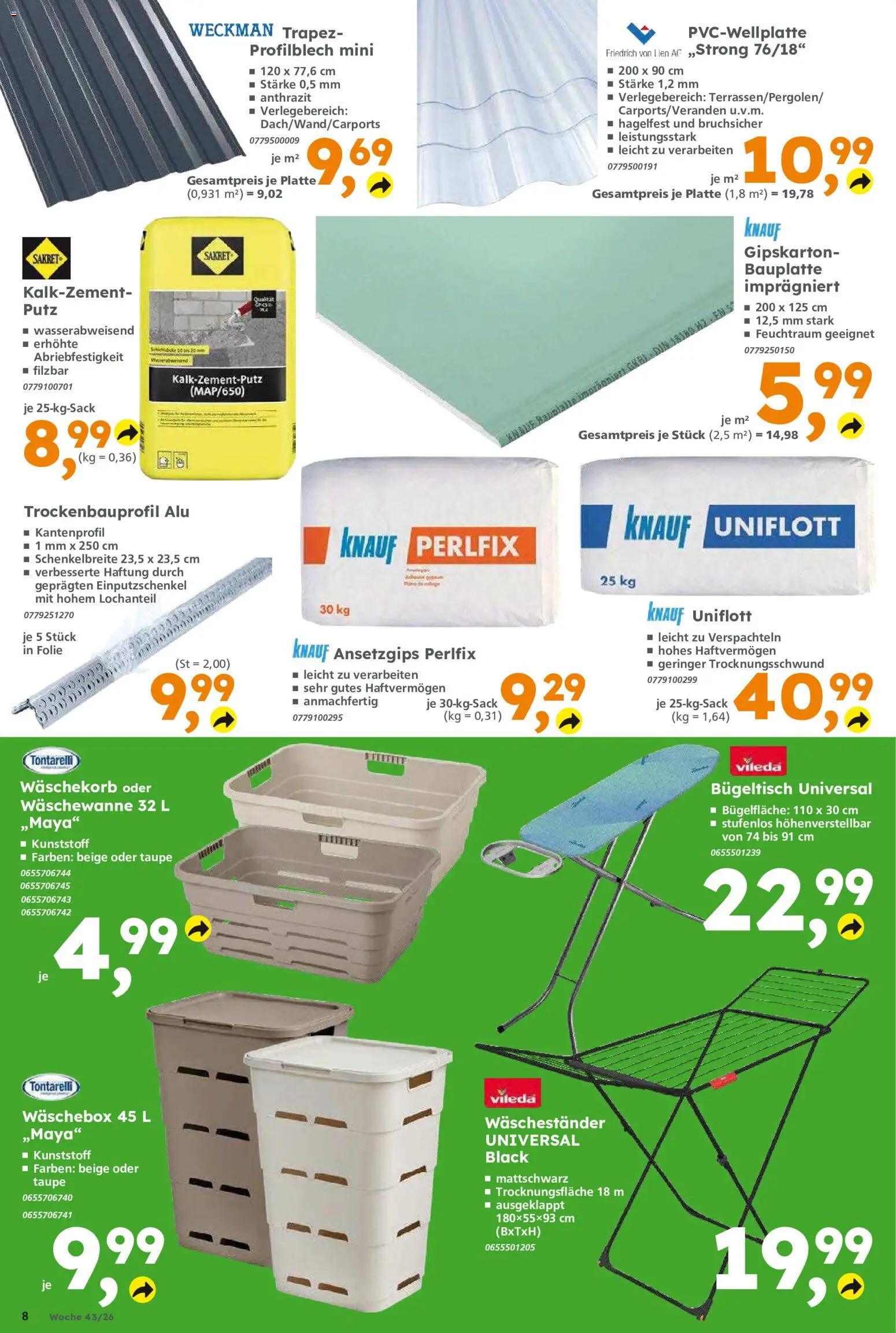 Vorschau von dem Prospekt des Geschäftes Globus Baumarkt, gültig ab dem 19.10.2026 - Waschestander