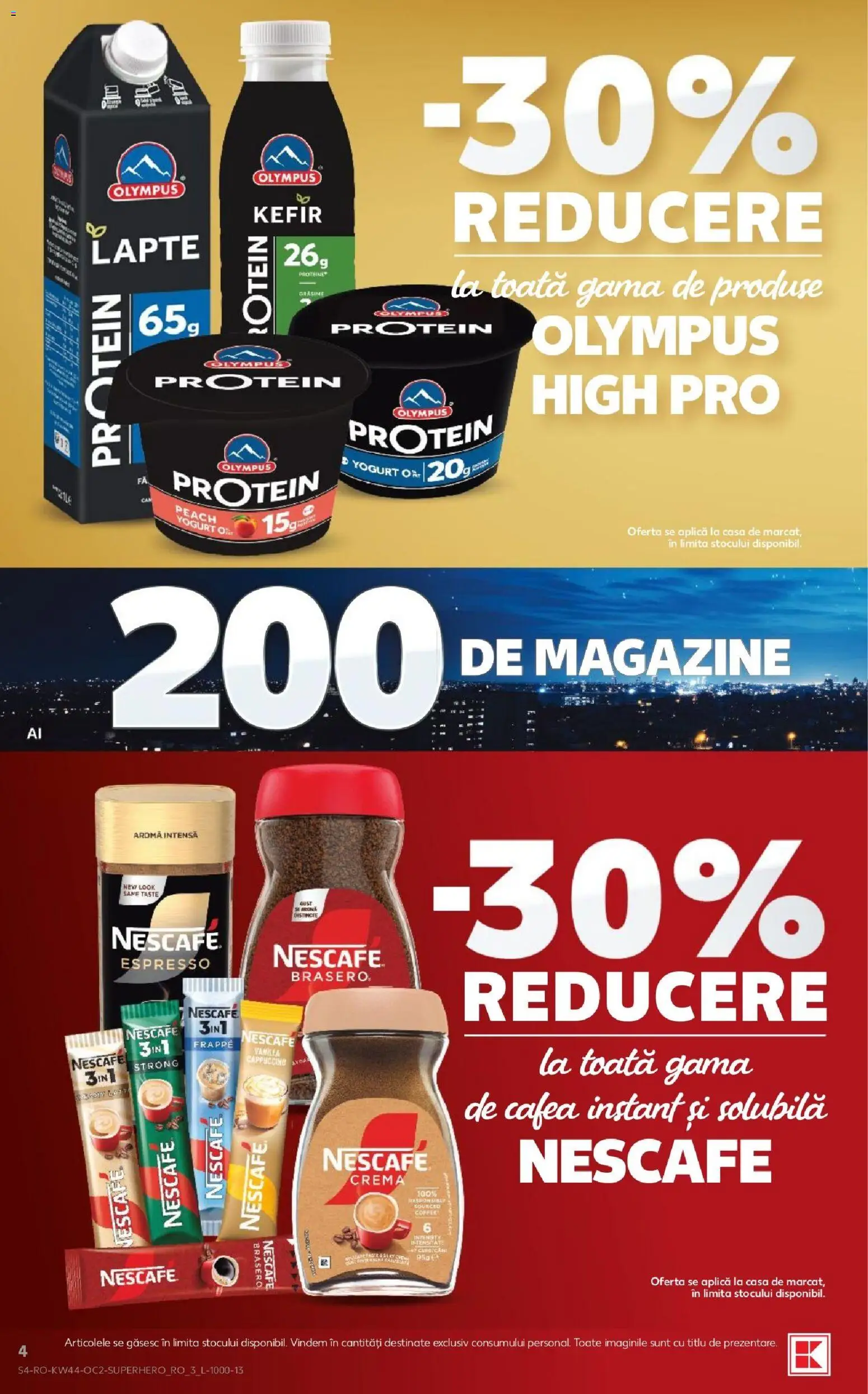 Kaufland RO - Kaufland RO Zalau megtekintése, amely érvényes 2026.10.28.-től - Protein, Cappuccino, Kefir, Nescafé