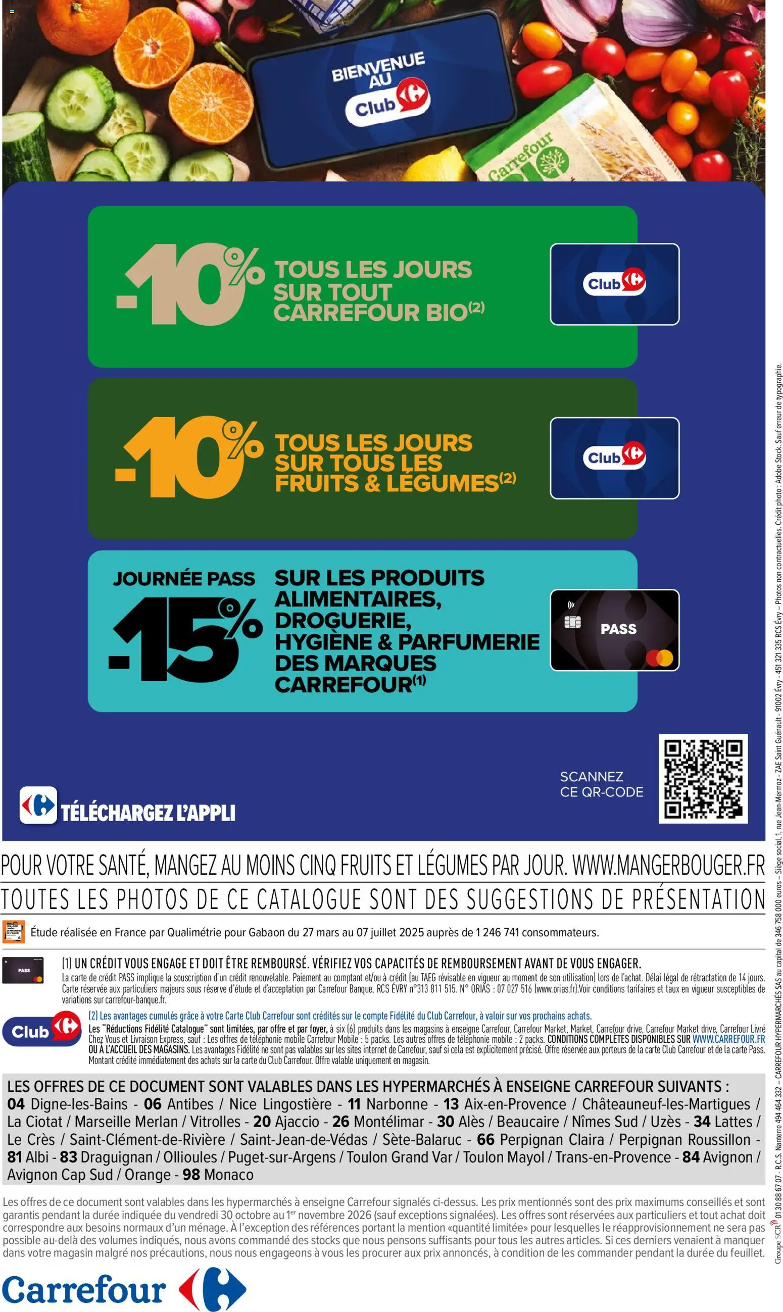 Prévisualisation de Carrefour les bons plans du week-end du magasin Carrefour formulaire valide 30/10/2026