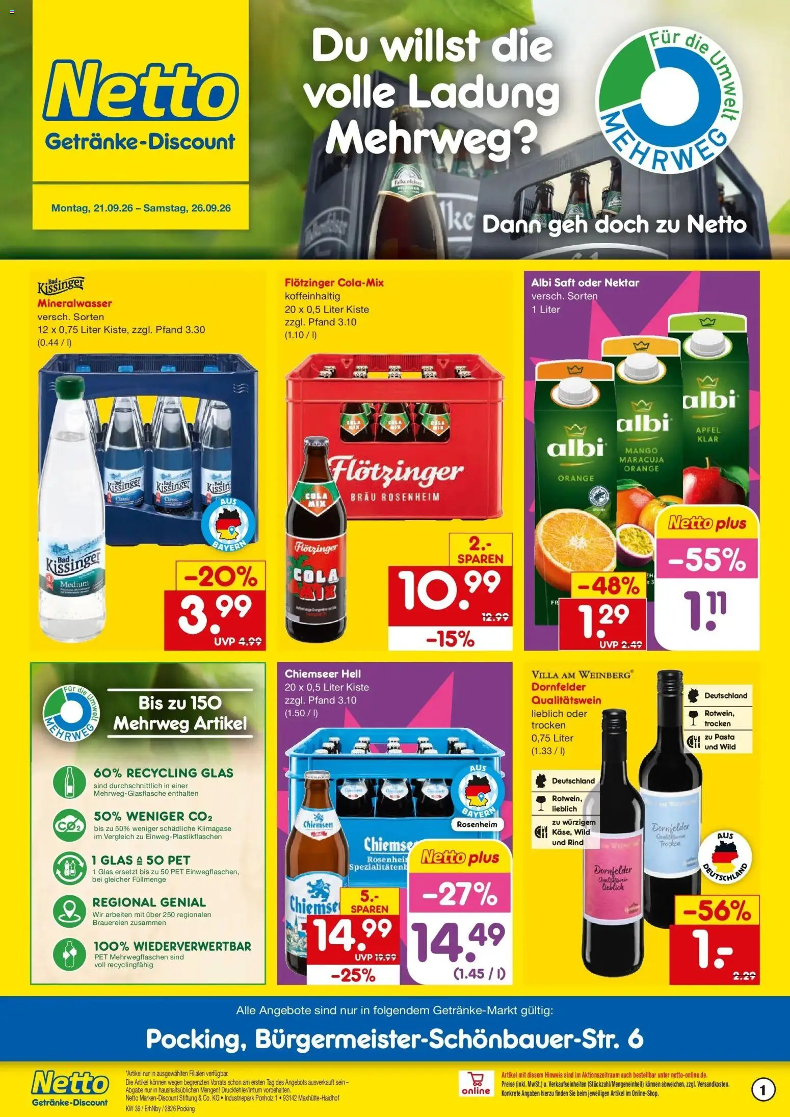 Vorschau von dem Prospekt des Geschäftes Netto Marken-Discount, gültig ab dem 21.09.2026