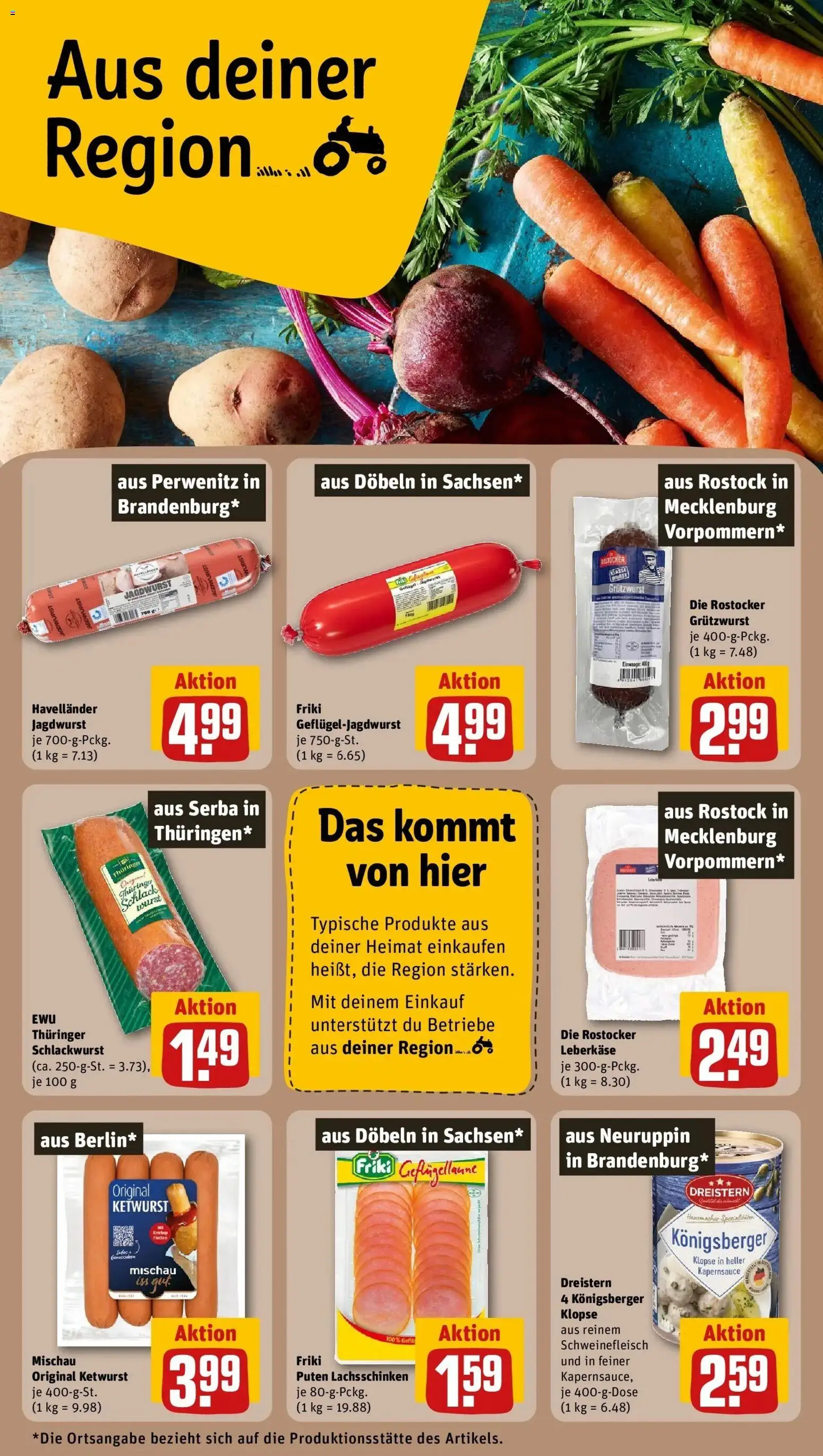 Vorschau von dem Prospekt des Geschäftes Rewe, gültig ab dem 26.10.2026