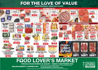 Preview of Food Lover's Market flyer valid from 31/08/2026