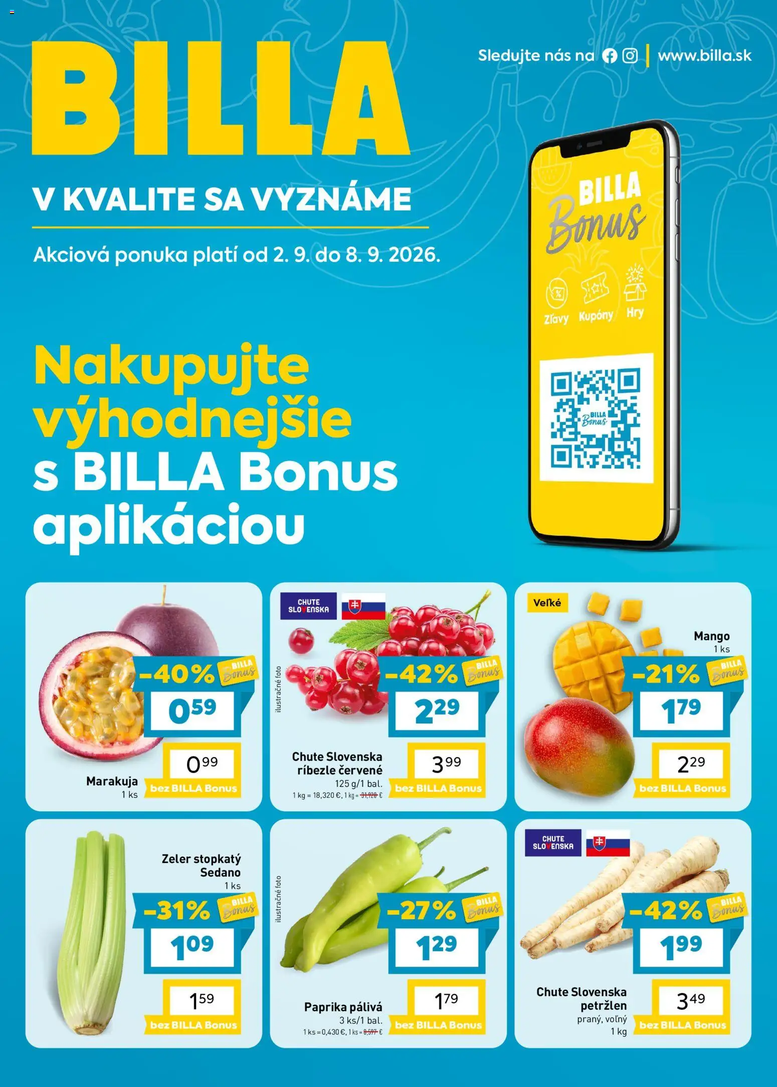 Náhľad Billa letáku platného od 02.09.2026