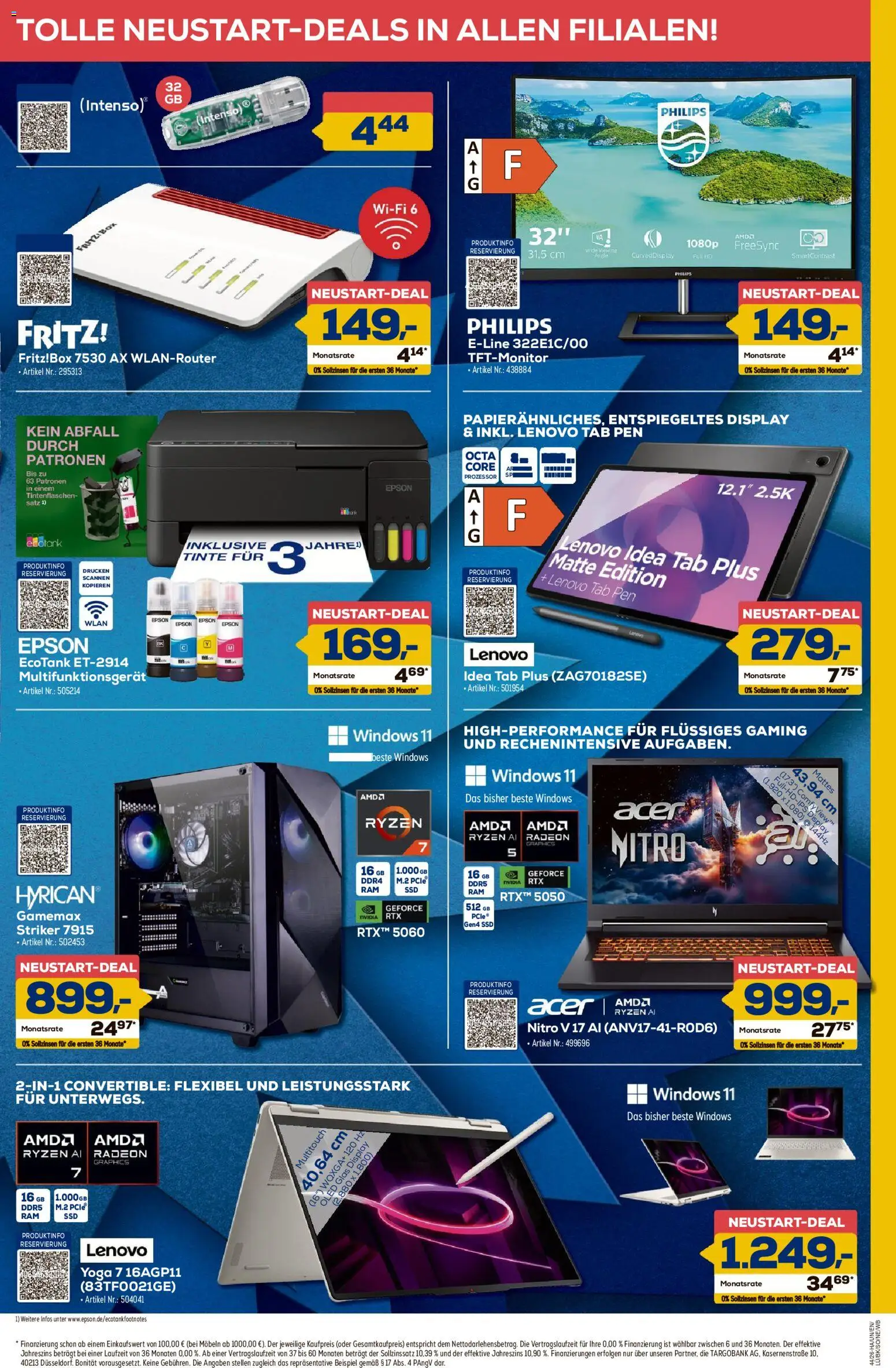 Vorschau von dem Prospekt des Geschäftes Euronics, gültig ab dem 22.10.2026 - Philips, Lenovo, Epson