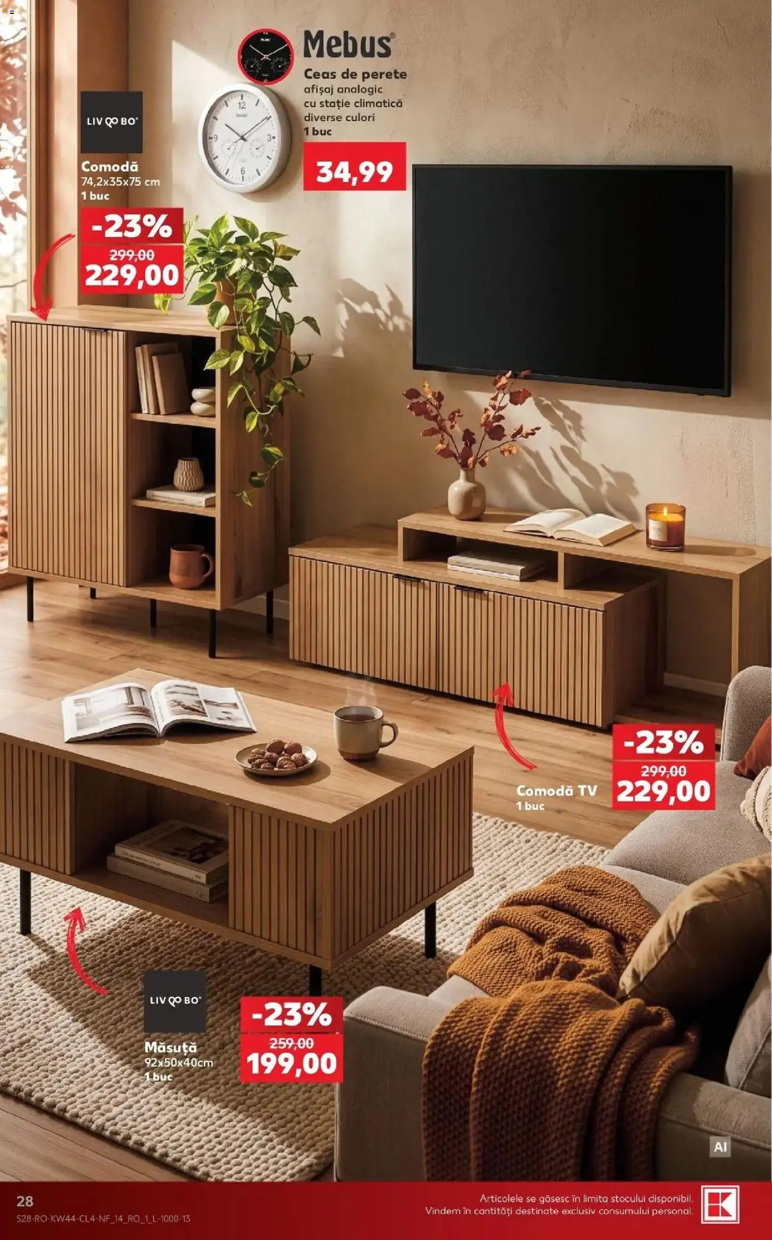 Previzualizarea de cataloage: Kaufland Kaufland Constanța valabil de la 28.10.2026 - Ceas, Comodă